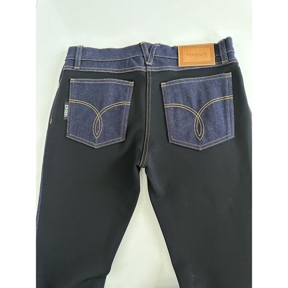 NWT $925 Versace Women's Denim Blue Jeans Size 27 US 1003998 Made in Italy - Picture 15 of 16